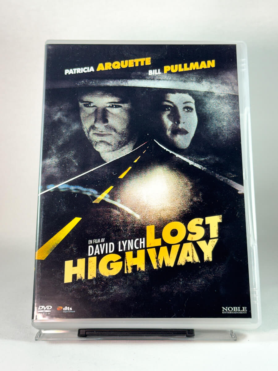 Forside av cover til Lost Highway, bruktfilm hos nettbutikken Brukbar Film
