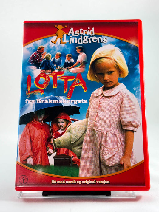 Forside av DVD-cover til Lotta fra Bråkmakergata, bruktfilm hos nettbutikken Brukbar Film