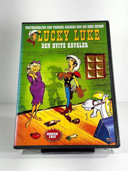 Forside av cover til Lucky Luke – Den hvite kavaler på DVD