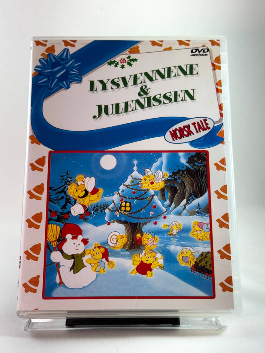 Forside av DVD-cover til Lysvennene & Julenissen, bruktfilm hos nettbutikken Brukbar Film