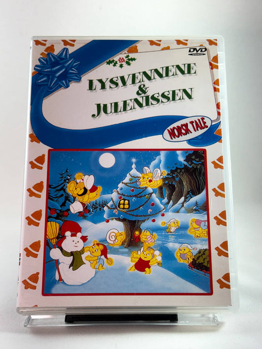Forside av DVD-cover til Lysvennene & Julenissen, bruktfilm hos nettbutikken Brukbar Film