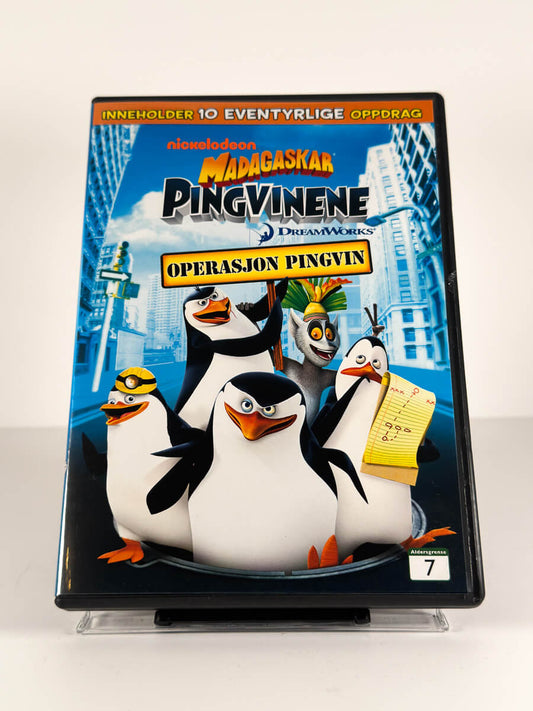 Forside av cover til Madagaskarpingvinene – Operasjon pingvin på DVD