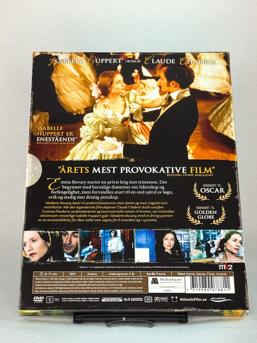 Bakside av DVD-cover til Madame Bovary, brukt original DVD hos Brukbar Film