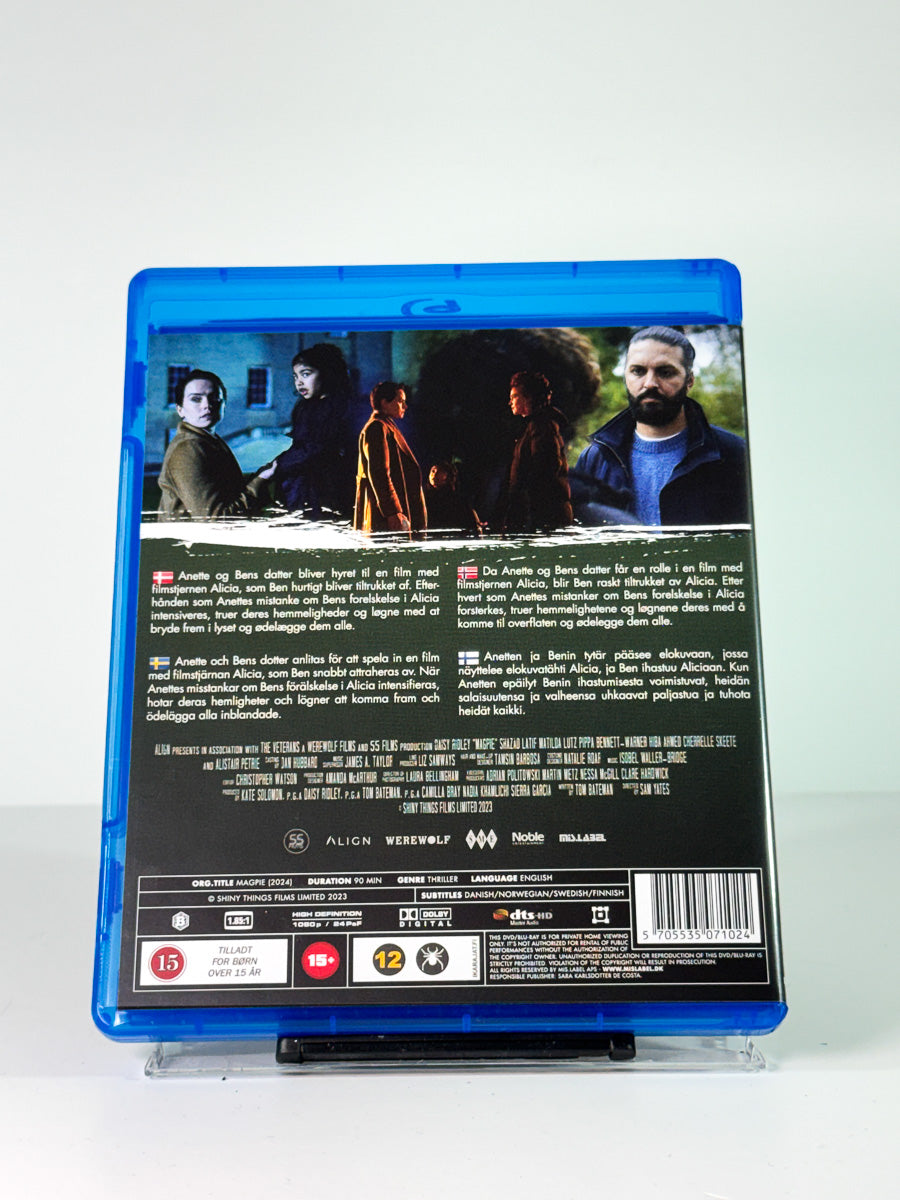 Bakside av cover til Magpie på Blu-ray