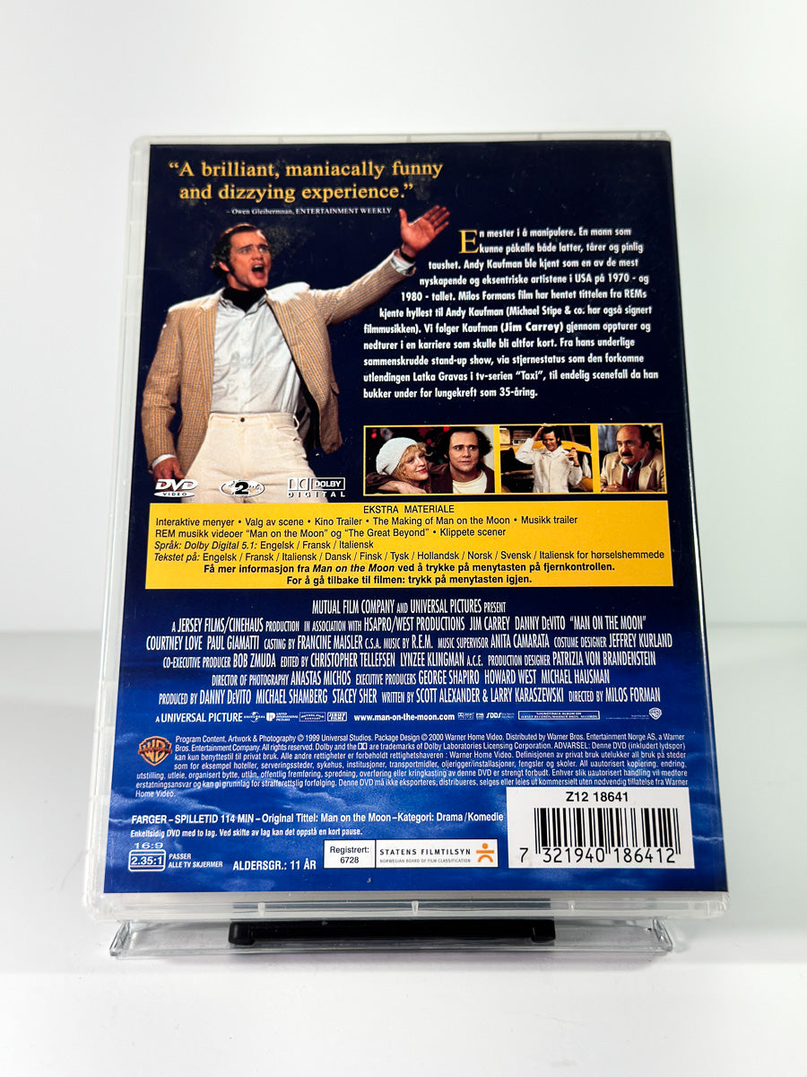 Bakside av cover til Man on the Moon på DVD