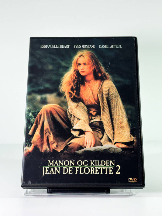 Forside av cover til manon og kilden jean de florette 2, bruktfilm på DVD hos Brukbar Film