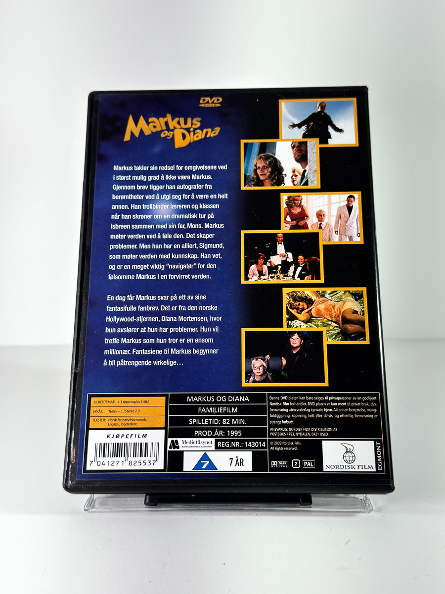 Bakside av cover til Markus og Diana på DVD