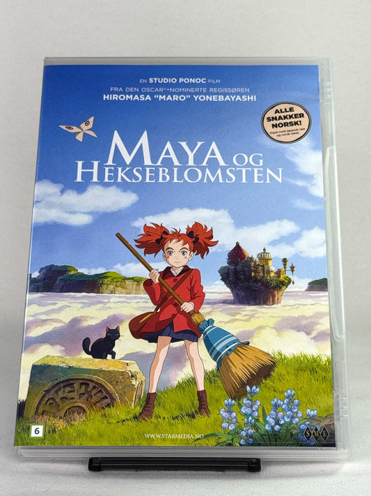 Brukt DVD-film Maya og Hekseblomsten – forside av filmcover, kjøp originale brukte DVD og Blu-ray hos Brukbar Film