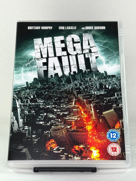 Forside av MegaFault – katastrofefilm med jordskjelv og lava, brukt DVD fra Brukbar Film