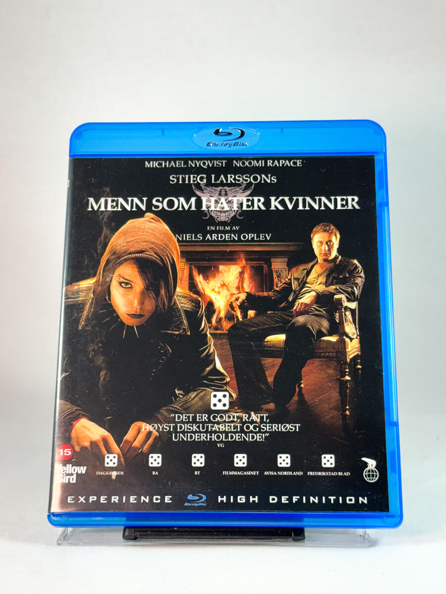 Forside av cover til Menn som hater kvinner, brukt Blu-ray hos Brukbar Film