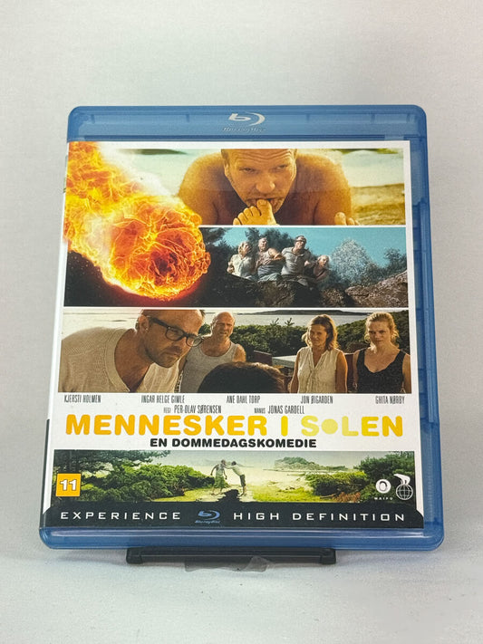 Forside av Blu-ray-cover til Mennesker i solen – brukt norsk komedie på Blu-ray, kjøp hos Brukbar Film