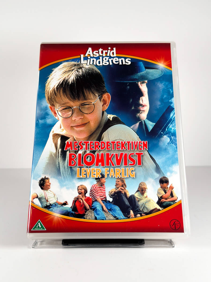 Forside av cover til Mesterdetektiven Blomkvist lever farlig på DVD