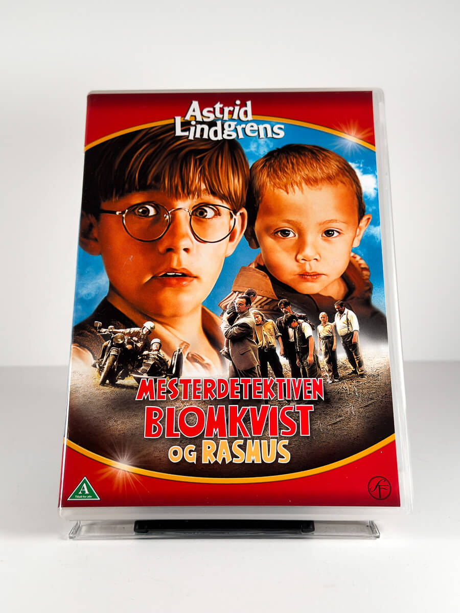 Forside av cover til Mesterdetektiven Blomkvist og Rasmus på DVD