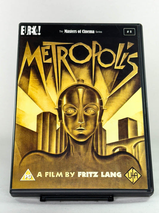 DVD-forside til filmen Metropolis
Originalt cover brukt for produktbilde i nettbutikken Brukbar Film