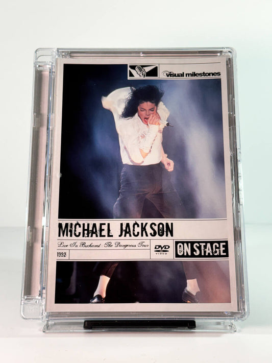Forside av cover til Michael Jackson – Live In Bucharest: The Dangerous Tour, bruktfilm på DVD hos Brukbar Film