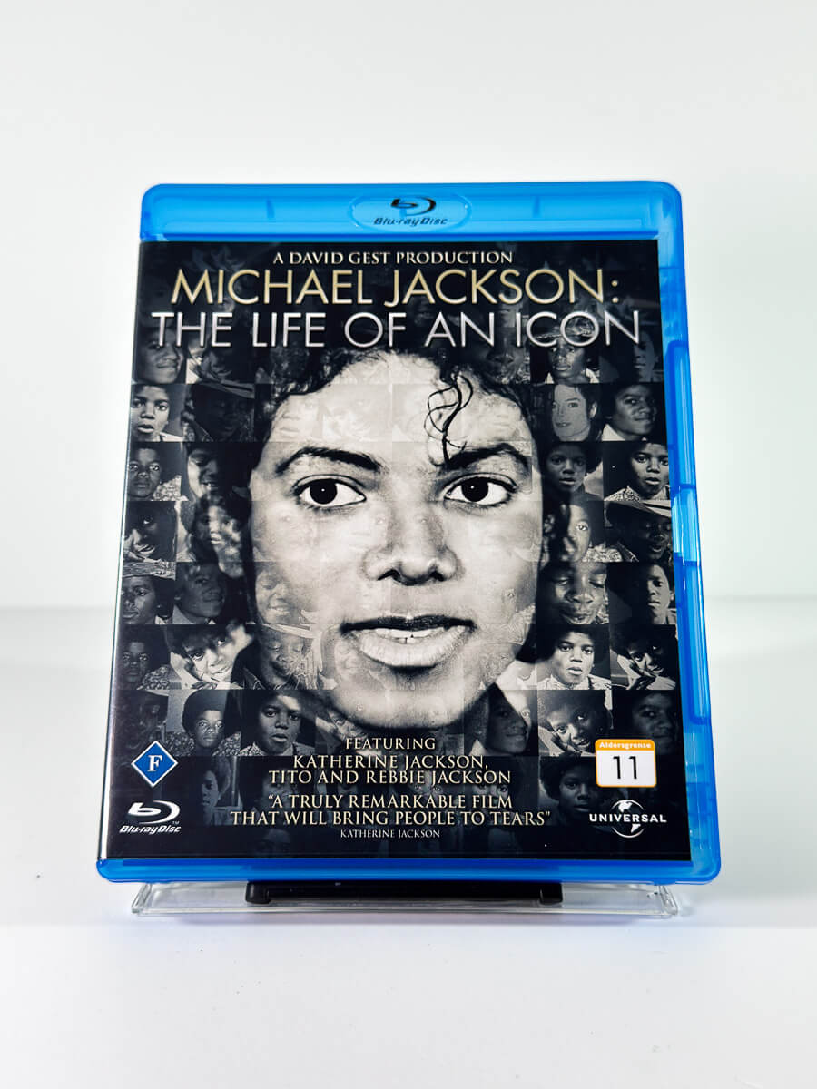 Forside av cover til Michael Jackson: The Life of an Icon på Blu-ray