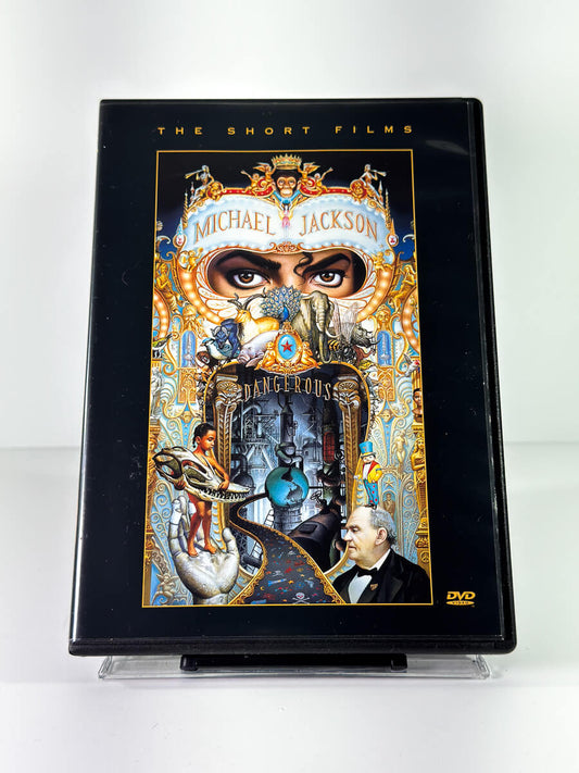 Forside av cover til Michael Jackson: The Short Films – Dangerous, bruktfilm hos nettbutikken Brukbar Film