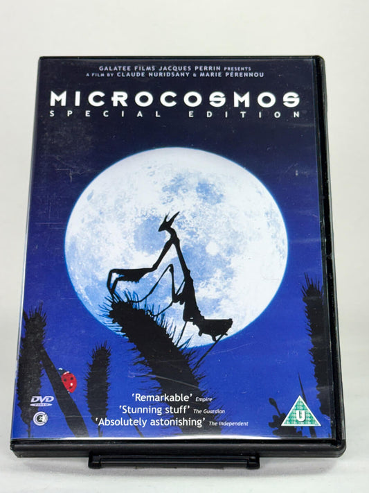 Forside av Microcosmos – naturdokumentar (Special Edition) om insektenes verden, brukt DVD fra Brukbar Film