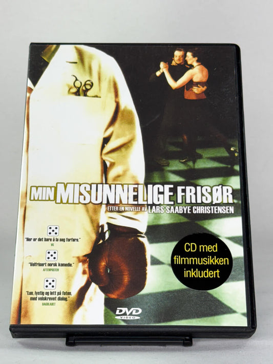 DVD-forside til filmen Min misunnelige frisør
Originalt cover brukt for produktbilde i nettbutikken Brukbar Film