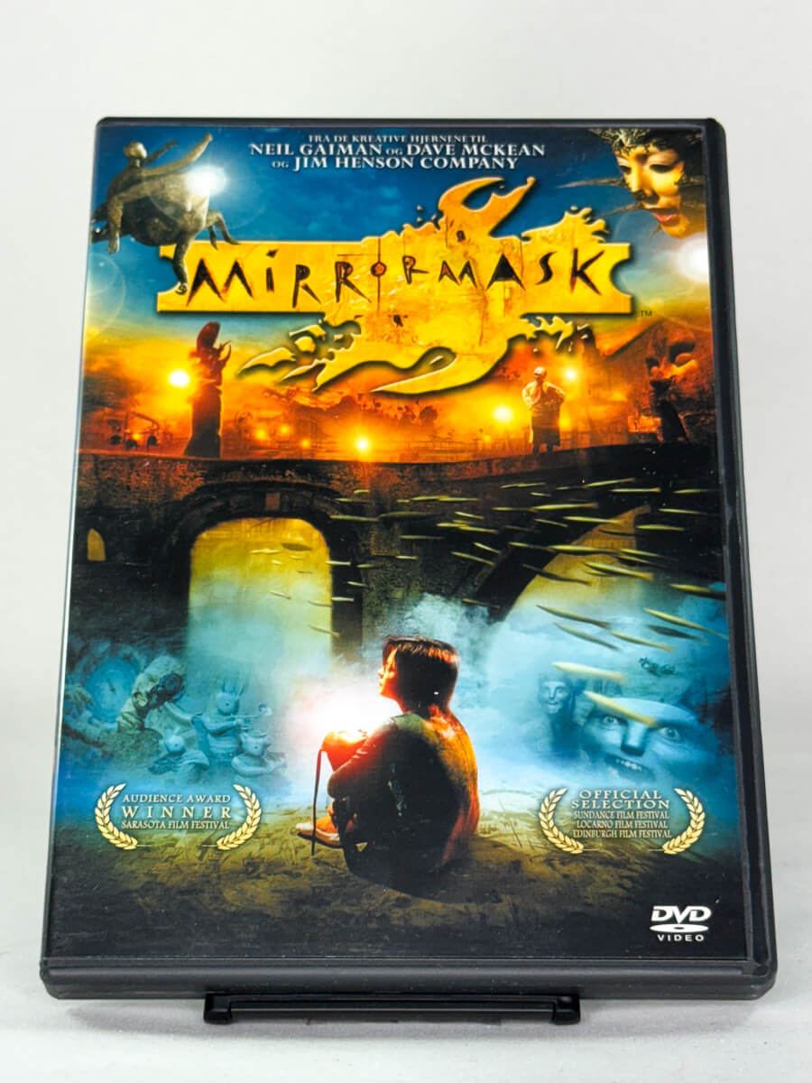 Forside av DVD-cover til filmen MirrorMask, bruktfilm hos nettbutikken Brukbar Film