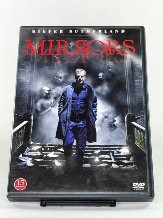 Forside av DVD-cover til filmen Mirrors, bruktfilm hos nettbutikken Brukbar Film