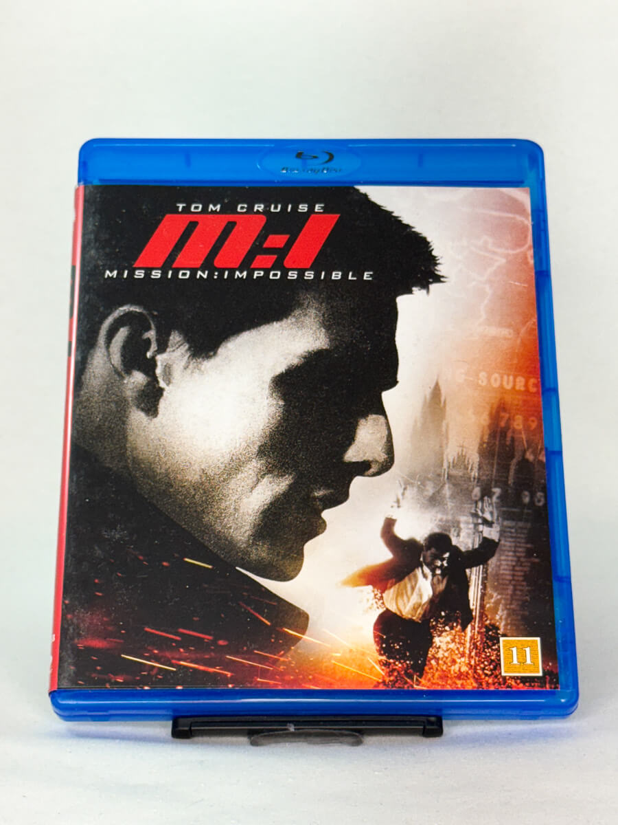 Forside av Blu-ray-cover til Mission: Impossible – brukt actionfilm på Blu-ray med Tom Cruise hos Brukbar Film