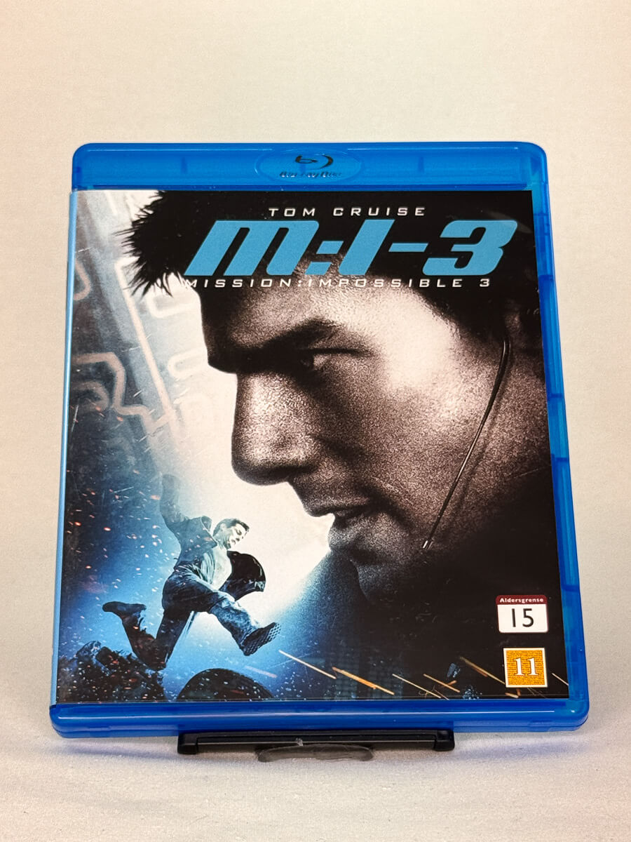 Forside av Blu-ray-cover til Mission: Impossible 3 – brukt actionfilm på Blu-ray med Tom Cruise hos Brukbar Film