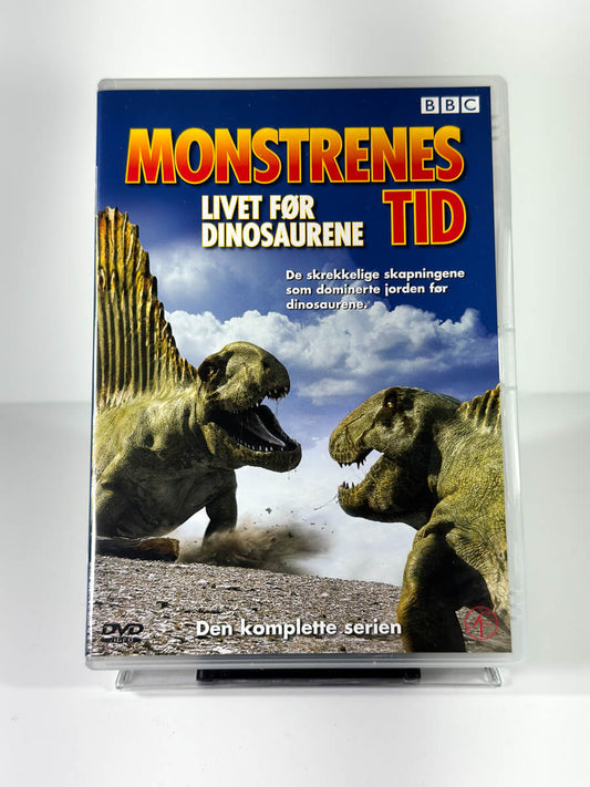 Forside av cover til Monstrenes liv før dinosaurene, brukt DVD hos Brukbar Film