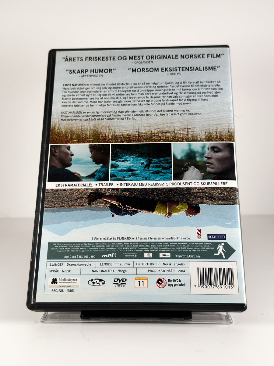 Bakside av cover til Mot naturen på DVD