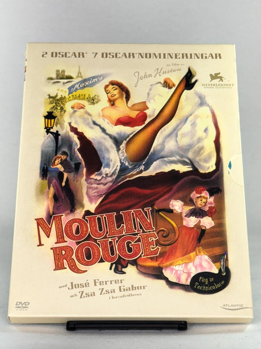 DVD-cover-forside til filmen Moulin Rouge – Brukt DVD fra nettbutikken Brukbar Film