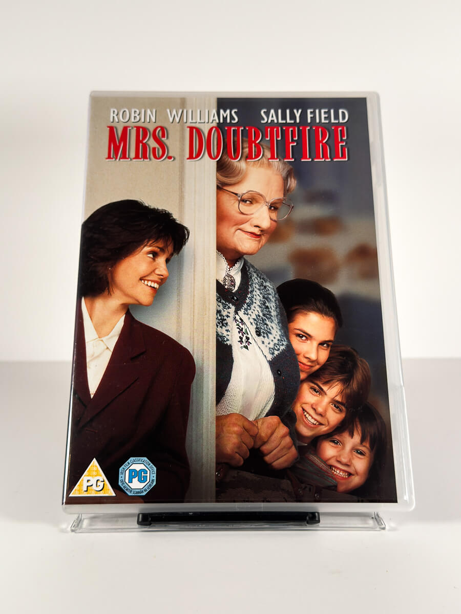 Forside av cover til Mrs. Doubtfire på DVD