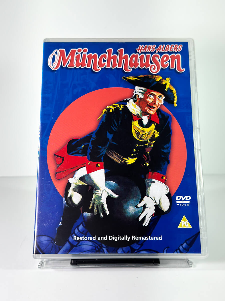 Forside av cover til Münchhausen, brukt DVD hos Brukbar Film