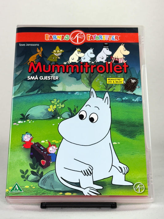 DVD-forside til filmen Mummitrollet - Små gjester
Originalt cover brukt for produktbilde i nettbutikken Brukbar Film
