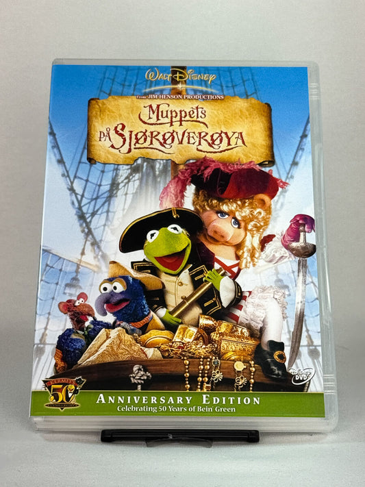 Brukt DVD-film Muppets på sjørøverøya – forside av familie- og eventyrkomedie, kjøp originale brukte DVD-filmer hos Brukbar Film