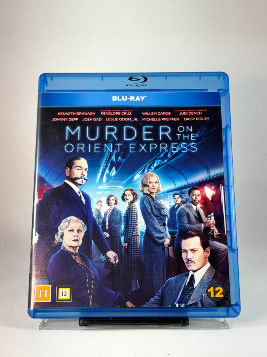 Forside av cover til Murder on the Orient Express, brukt Blu-ray hos Brukbar Film
