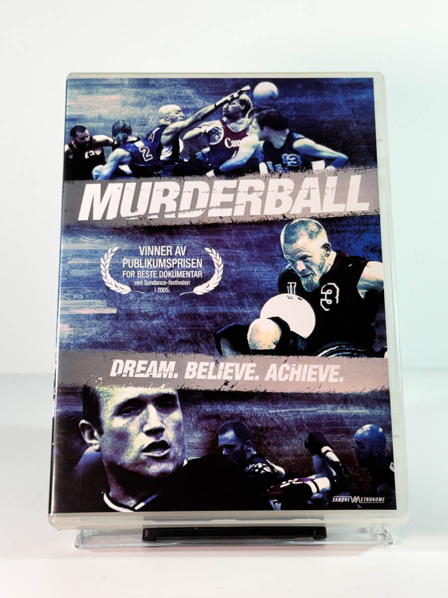Forside av cover til murderball, brukt DVD hos Brukbar Film