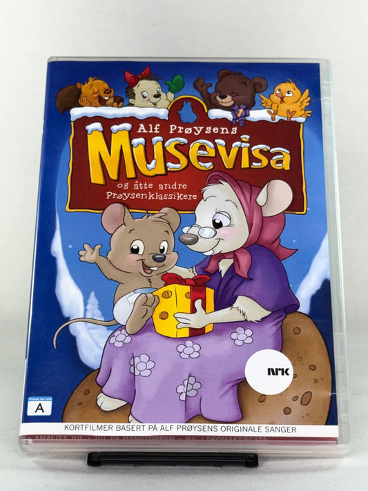 DVD-forside til filmen Musevisa og åtte andre Prøysen-klassikere
Originalt cover brukt for produktbilde i nettbutikken Brukbar Film