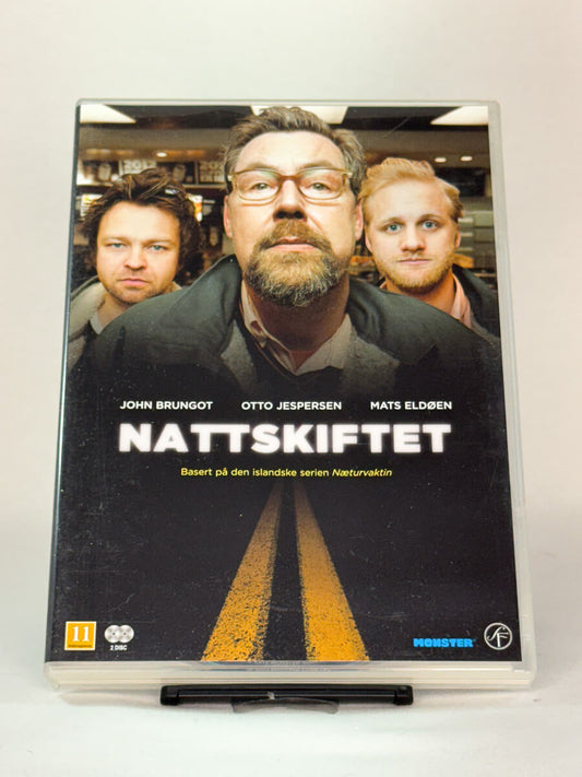 DVD-cover-forside til serien Nattskiftet – Brukt DVD fra nettbutikken Brukbar Film