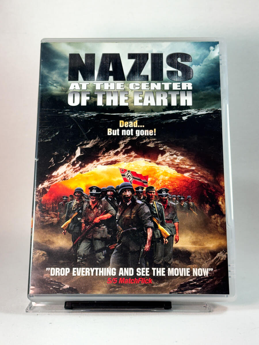 Forside av cover til Nazis at the Center of the Earth, bruktfilm på DVD hos Brukbar Film