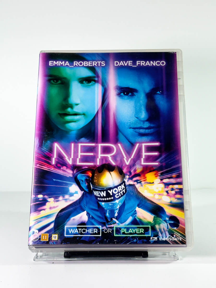 Forside av cover til nerve, bruktfilm på DVD hos Brukbar Film