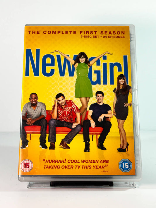 Forside av cover til new girl the complete first season, bruktfilm hos nettbutikken Brukbar Film