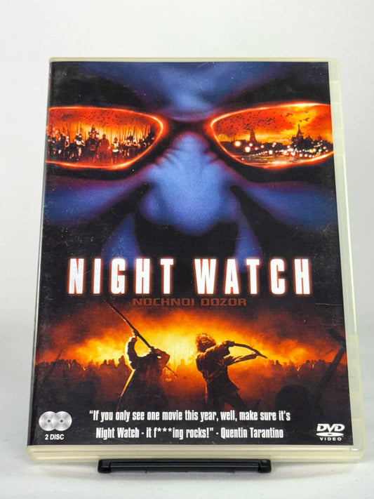 Forside av DVD-cover til filmen Night Watch, bruktfilm hos nettbutikken Brukbar Film