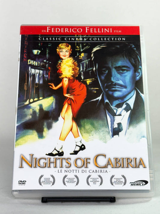Brukt DVD-film Nights of Cabiria (originaltittel: Le notti di Cabiria) – forside av cover, italiensk klassiker tilgjengelig hos Brukbar Film