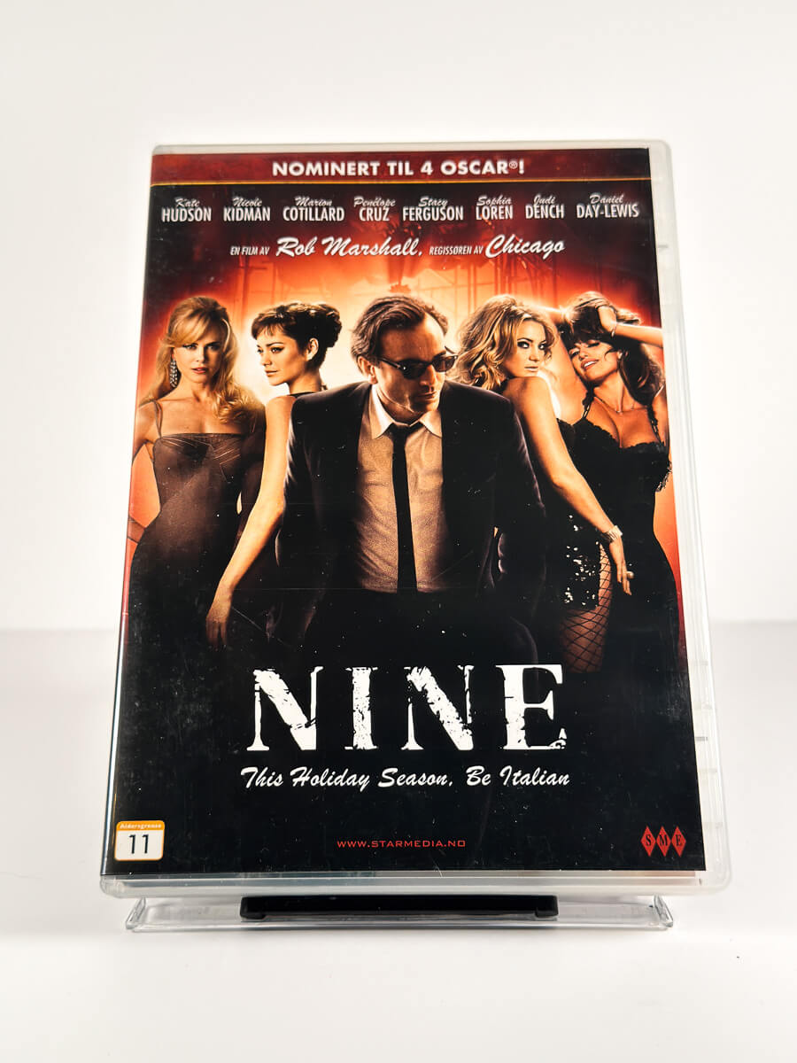Forside av cover til Nine på DVD