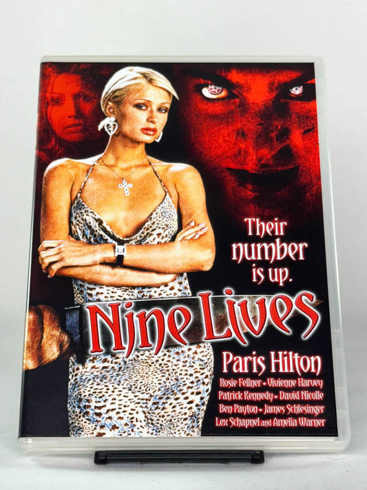 Forside av DVD-cover til Nine Lives – brukt skrekkfilm på DVD, kjøp hos Brukbar Film