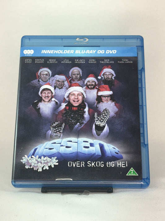 Forside av Blu-ray-cover til Nissene over skog og hei – brukt norsk julekomedie på Blu-ray, tilgjengelig hos Brukbar Film