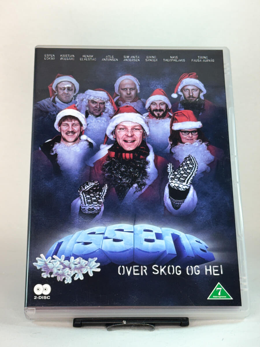 Forside av Blu-ray-cover til Nissene over skog og hei – brukt norsk julekomedie på DVD, tilgjengelig hos Brukbar Film