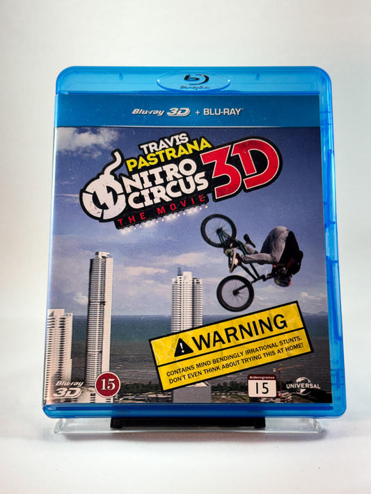 Forside av Blu-ray-cover til Nitro Circus 3D, brukt Blu-ray hos Brukbar Film