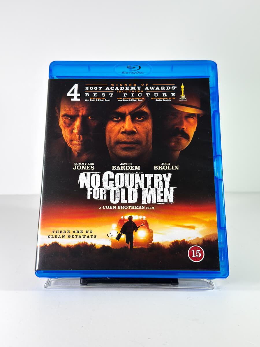 Forside av Blu-ray-cover til No Country for Old Men på Blu-ray 