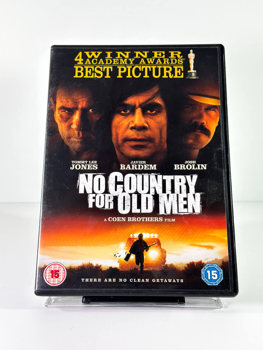 Forside av cover til No Country for Old Men på DVD